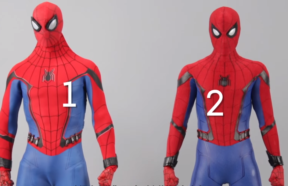 homemade Spider-Man suit from the Spider-Man Far From Home movie